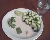 Foto del paso 1 de la receta: Batido verde para eliminar la grasa del abdomen ;)