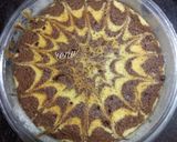 A picture of step 12 of Zebra Cake.