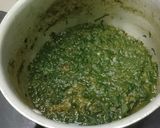 A picture of step 2 of Palak peas puri, chana dal,panner.