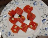 A picture of step 7 of Karachi Halwa.