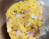 A picture of step 2 of Poha cutlets from leftover batata poha.