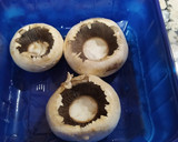 Foto del paso 1 de la receta: Champiñones rellenos con volcán de patata cocida