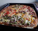 A picture of step 15 of Spicy vegetarian pizza.