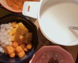 Hình bước làm 4 của món Chè xoài khoai dẻo trân châu