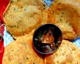 बेसन की पूरी (Besan ki puri recipe in hindi) रेसिपी चरण 4 फोटो