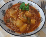 Foto del paso 4 de la receta: Cazuela de fideos con judías verdes