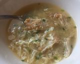 A picture of step 5 of Easy Egg Drop Soup with Ramen Noodles And Chicken.
