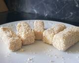 27• Recette Apéro N°4 : Feta Grillée au sésame et miel étape de la recette 2 photo