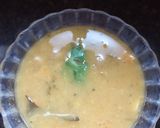 A picture of step 2 of Gujarati dal.