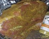 A picture of step 4 of Pork roast (charcoal slowcook) (10-1/2hr 8.4lbs) vi wrap & rotary.