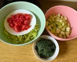 Tökös-kapros lecsó recept fázis 1 fotója