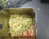 A picture of step 1 of Lahsuniya dhokla.