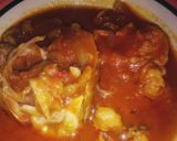 A picture of step 4 of Fisherman stew with rice.