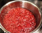 A picture of step 1 of Raspberry Simple Syrup.