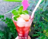 Hình bước làm 5 của món Trà vải việt quất và hoa atiso đỏ