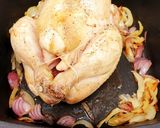 A picture of step 2 of Roast Chicken and Woodfire-Roasted Potatoes.