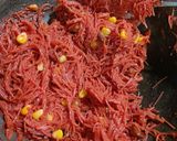 A picture of step 5 of Beetroot Vermicelli.