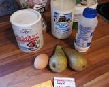 Császármorzsa körtével recept fázis 1 fotója