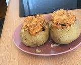Foto del paso 4 de la receta: Papas rellenas con atún y champiñones