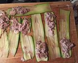 Foto del paso 5 de la receta: Rollitos de calabacín rellenos de jamón de york y champiñones
