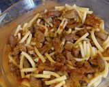 Zöldséges szívesmáj ragu csőtésztával recept fázis 4 fotója