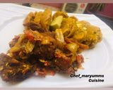 A picture of step 7 of Alale me dadi by Chef_Maryumms_cuisine🌸.