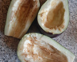 Kuszkusszal töltött sonkás padlizsán recept fázis 1 fotója