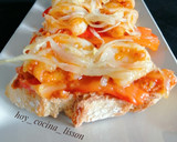 Foto del paso 13 de la receta: Tosta de calamares con sobrasada, pimientos y cebolla caramelizada