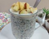 A picture of step 4 of Chia seeds with apple healthy breakfast.