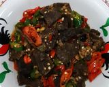 Foto langkah ke 8 dari resep Tumis Paru Aceh Pedas.