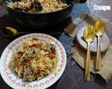 A picture of step 11 of Yakhni Murg Pulao.