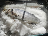 Lubina a la sal