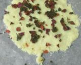 A picture of step 1 of Coconut paan roll.