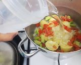 A picture of step 7 of Simple chicken and veg soup.