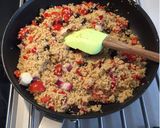 A picture of step 3 of Store cupboard/fridge couscous salad.