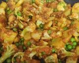 A picture of step 5 of Aloo gobhi sbji.