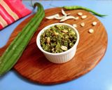 A picture of step 5 of Ridge Gourd Thecha.
