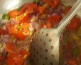 A picture of step 2 of Chilli gobhi.
