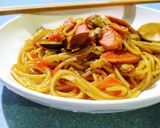 Hình bước làm 5 của món Mỳ ý hải sản