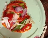 இதய வடிவு பிஸ்ஸா(heart shape pizza recipe in tamil) ரெசிபி ஸ்டேப் 3 புகைப்படம்
