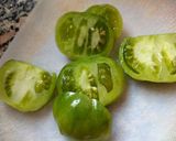 Foto del paso 1 de la receta: Tomates verdes en conserva