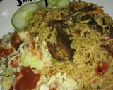 A picture of step 3 of Jollof rice.