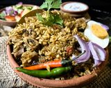 A picture of step 13 of Mutton Donne Biryani (Karnataka Cuisine).