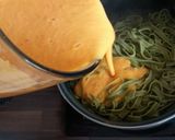 Foto del paso 5 de la receta Tallarines de espinacas con salsa de calabaza naranja 😋