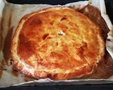 Une image de l'étape 5 de Tourte feuilletée jambon champignons.
