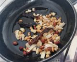 A picture of step 1 of Paneer cashew capsicum in curd based gravy.