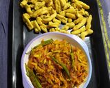 A picture of step 6 of Raw papaya sambharo.
