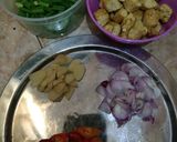Foto langkah ke 1 dari resep Oseng Bunga Bawang Dan Tahu.