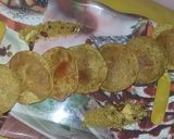 A picture of step 4 of Besan Puri.