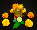 A picture of step 6 of Marigold Flower Tea.